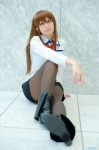 blouse boots cosplay glasses makise_kurisu pantyhose satori shorts steins;gate tie rating:Safe score:1 user:nil!
