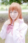 blouse cardigan cosplay matsumi_yuu saki_achiga-hen saki_(manga) sayu scarf school_uniform rating:Safe score:0 user:pixymisa