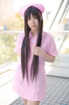 akiyama_mio cosplay dress k-on! narihara_riku nurse nurse_cap nurse_uniform rating:Safe score:0 user:nil!