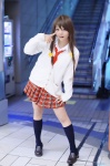 blouse cardigan cosplay hinabita kneesocks nanahashi_sui pleated_skirt school_uniform skirt tie yamagata_marika rating:Safe score:0 user:nil!
