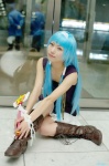 blue_hair boots cosplay hairband ibara kannagi nagi pleated_skirt skirt tank_top wand rating:Safe score:1 user:nil!