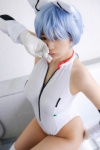 animal_ears ayanami_rei bathroom bathtub blue_hair bodysuit cat_ears chocoball chokoa_hokan_keikaku cosplay elbow_gloves gloves neon_genesis_evangelion pantyhose sheer_legwear thighhighs rating:Safe score:3 user:nil!