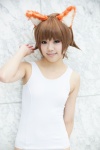 animal_ears cat_ears cosplay miyafuji_yoshika strike_witches swimsuit utateika-na rating:Safe score:0 user:pixymisa