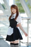 apron blouse corset cosplay hairband maid maid_uniform pleated_skirt skirt striped tagme_character tagme_series thighhighs yuzuki_rin zettai_ryouiki rating:Safe score:0 user:nil!