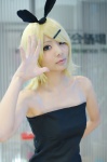 blonde_hair cosplay hairbow hair_clips isa jumper_shorts kagamine_rin tagme_song vocaloid rating:Safe score:0 user:nil!
