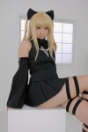 blonde_hair cosplay detached_sleeves dress enako golden_darkness hairbows to_love-ru twintails rating:Safe score:2 user:nil!