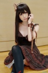 cleavage cosplay dress hairband original shirayuki_himeno thighhighs zettai_ryouiki rating:Safe score:5 user:nil!