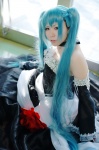 aqua_hair choker cosplay detached_sleeves gown hatsune_miku kaya tagme_song twintails vocaloid rating:Safe score:0 user:nil!