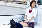 blouse costume kneesocks oriyama_miyu pleated_skirt school_uniform skirt vjy_95 rating:Safe score:1 user:nil!