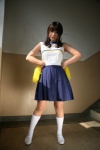 asahina_mikuru cheerleader_uniform chocoball cosplay kneesocks pleated_skirt pom_poms skirt suzumiya_haruhi_no_yuuutsu tshirt rating:Safe score:1 user:nil!