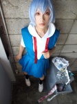 ayanami_rei blue_hair cosplay jumper kiri_kyousuke neon_genesis_evangelion sailor_uniform school_uniform socks rating:Safe score:0 user:nil!