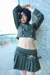blue_hair chrome_dokuro cosplay eyepatch katekyo_hitman_reborn! midriff miniskirt namada pleated_skirt skirt rating:Safe score:1 user:darkgray