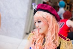 beret cosplay dress harusaki macross macross_frontier multi-colored_hair sheryl_nome vest rating:Safe score:0 user:pixymisa