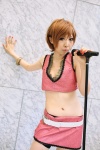 bra cosplay croptop default_costume meiko microphone midriff miniskirt momomiro_reku pantyhose shorts skirt vocaloid rating:Safe score:1 user:nil!