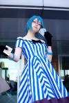 amenomori_nozomi blue_hair cards cosplay dress forest glasses kaieda_kae pantyhose rating:Safe score:0 user:Log