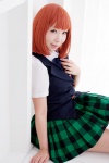 blouse bowtie cosplay nanami_haruka_(uta_no_prince-sama) orange_hair pleated_skirt skirt uta_no_prince-sama vest yuzuri_kikuchi rating:Safe score:0 user:pixymisa