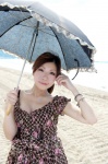 beach cleavage dress ocean ponytail riyo umbrella rating:Safe score:1 user:nil!