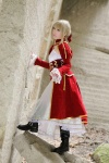 blonde_hair boots braid cosplay dress fate/series fate/stay_night kamui_arisa red_moon saber rating:Safe score:0 user:nil!