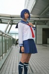 ari blue_hair busou_renkin cosplay kneesocks school_uniform tsumura_tokiko rating:Safe score:0 user:nil!
