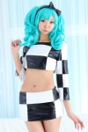aqua_hair croptop hairband hatsune_miku miniskirt mixture necoco skirt twintails vocaloid rating:Safe score:1 user:nil!