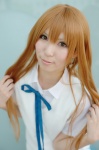 aisaka_taiga blonde_hair blouse cosplay rinami school_uniform sweater_vest toradora! rating:Safe score:2 user:nil!