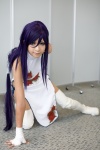 bandaged_hands cosplay ikkitousen kanu_unchou pantyhose ponytail purple_hair qipao sei thighhighs rating:Safe score:2 user:nil!