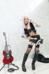 boots choker cosplay fishnet_stockings garter_belt garter_straps guitar headphones jacket nakko nitro_super_sonic panties pink_eyes pink_hair shorts super_soniko thighhighs tubetop rating:Safe score:1 user:pixymisa