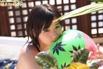 bathtub beach_ball hashimoto_yuzuki one-piece_swimsuit swimsuit wet rating:Safe score:0 user:nil!