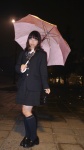 blazer blouse bowtie emi kneesocks pleated_skirt skirt umbrella rating:Questionable score:0 user:pixymisa