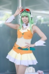 cosplay dress goggles green_hair gumi pantyhose sakutoki_shinra sheer_legwear vest vocaloid rating:Safe score:0 user:nil!