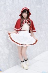 apron boots cosplay dress dress_lift hood minko tagme_character tagme_series rating:Safe score:2 user:nil!