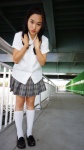 blouse kneesocks mana pleated_skirt school_uniform skirt rating:Safe score:0 user:nil!