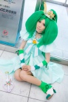 bloomers bow choker cosplay crown cuffs cure_march dress green_hair kaoru_(ii) midorikawa_nao pretty_cure smile_precure! wand rating:Safe score:0 user:pixymisa