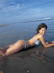 beach bikini ocean side-tie_bikini swimsuit wet yasuda_misako rating:Safe score:1 user:nil!