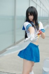 cosplay glaive ikkitousen kanu_unchou loose_socks mei pleated_skirt sailor_uniform school_uniform skirt socks rating:Safe score:2 user:nil!