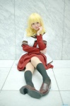 blonde_hair cosplay dress jacket kneehighs neon oomuro_sakurako yuruyuri rating:Safe score:1 user:pixymisa