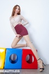 beautyleg_905 miki_(iii) miniskirt pantyhose sheer_legwear skirt sweater rating:Safe score:0 user:nil!
