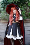 black_legwear cape cosplay dress harumiya_yun jacket original pantyhose red_hair wand witch_hat rating:Safe score:1 user:nil!