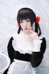 apron cosplay dress hairband maid maid_uniform makise_anji tagme_character tagme_series twin_braids rating:Safe score:0 user:nil!