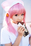 candy_bar chocolate cosplay milk_(pop'n) nurse nurse_cap nurse_uniform pink_hair pop'n_music zero_inch rating:Safe score:2 user:nil!
