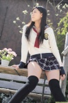 bikini_bottom dgc_0969 pleated_skirt sailor_uniform school_uniform shinohara_saemi skirt swimsuit thighhighs rating:Safe score:1 user:nil!