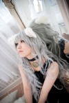 animal_ears cat_ears choker chokotto_hime cosplay dress masiyu_itigo shiroko silver_hair rating:Safe score:0 user:pixymisa