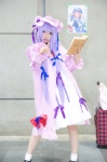 book bows cosplay dress hat maxazi-k patchouli_knowledge purple_hair ribbons slip socks touhou twintails rating:Safe score:0 user:pixymisa