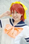 baka_to_test_to_shoukanjuu boo cosplay hairbow sailor_uniform school_uniform shimada_minami rating:Safe score:0 user:nil!