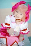 blouse choker cosplay gloves hairbows kaname_madoka miki miniskirt pink_hair puella_magi_madoka_magica skirt twintails rating:Safe score:0 user:nil!