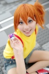 cosplay hinomura_uta kasumi_(pokemon) orange_hair pokemon shorts side_ponytail suspenders tank_top rating:Safe score:1 user:nil!