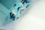 cosplay detached_sleeves hatsune_miku leggings one-piece_swimsuit pool saku scene_ever_4 swimsuit twintails vocaloid wet rating:Safe score:1 user:nil!