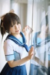 cosplay hairbow kipi love_plus pleated_skirt sailor_uniform school_uniform skirt takane_manaka rating:Safe score:0 user:nil!