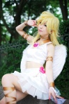 blonde_hair cosplay croptop kasei miniskirt pantyhose panty_(psg) panty_&_stocking_with_garterbelt skirt wings rating:Safe score:0 user:nil!