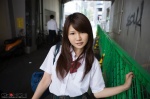 blouse bookbag costume miku_(iii) pleated_skirt school_uniform side-b_038 skirt rating:Safe score:0 user:nil!